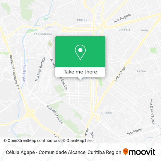 Célula Âgape - Comunidade Alcance map