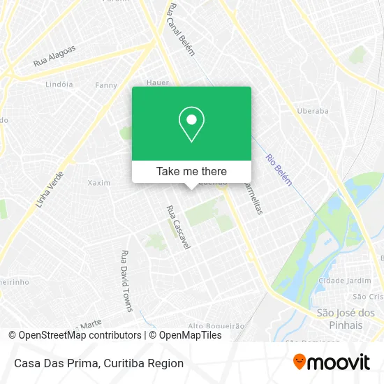 Casa Das Prima map