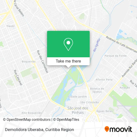 Demolidora Uberaba map