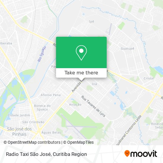 Radio Taxi São José map