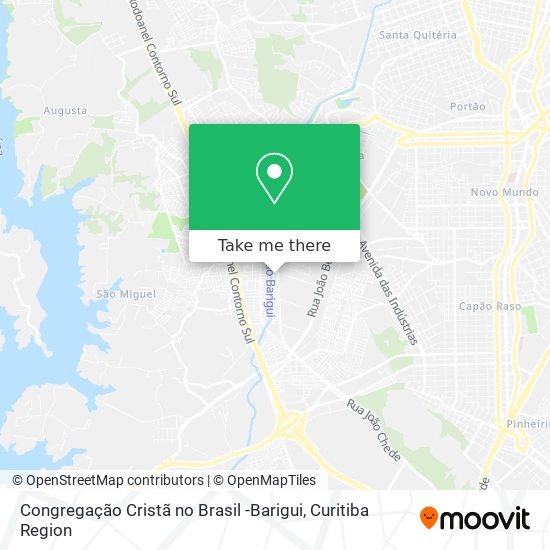 Congregação Cristã no Brasil -Barigui map