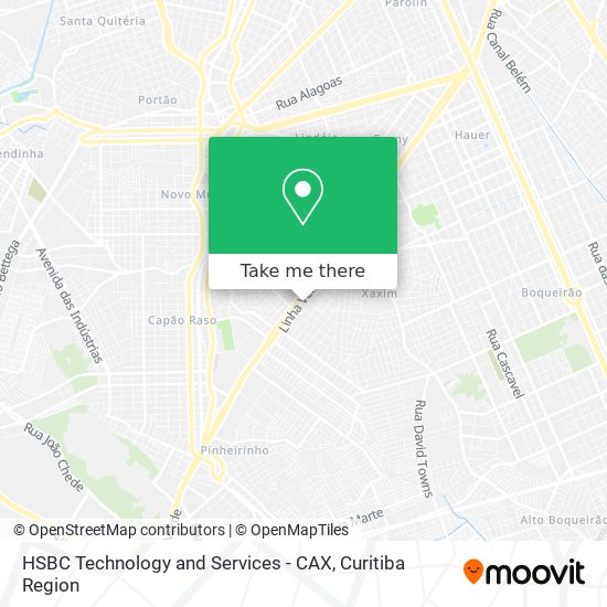 Mapa HSBC Technology and Services - CAX