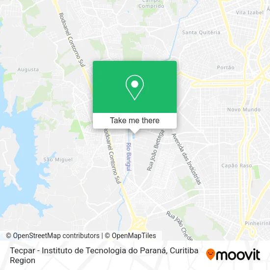 Tecpar - Instituto de Tecnologia do Paraná map