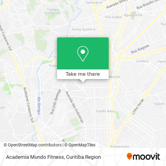 Mapa Academia Mundo Fitness