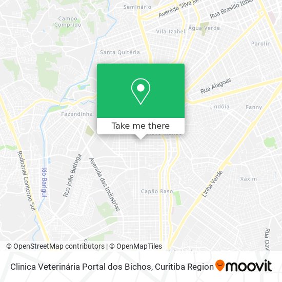 Clinica Veterinária Portal dos Bichos map