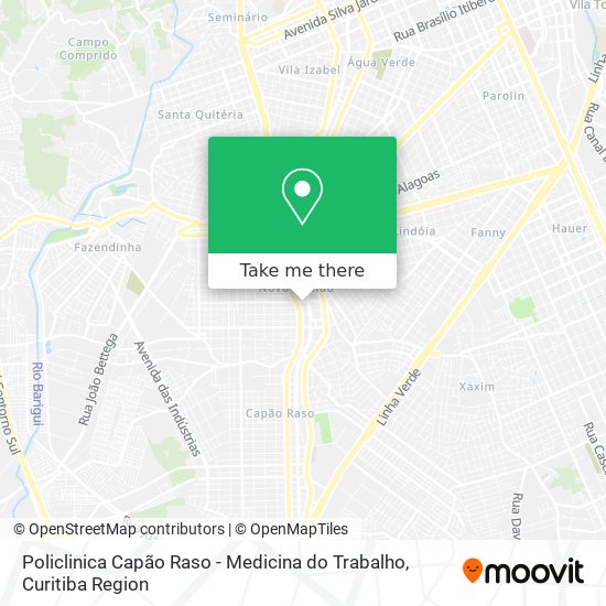 Policlinica Capão Raso - Medicina do Trabalho map