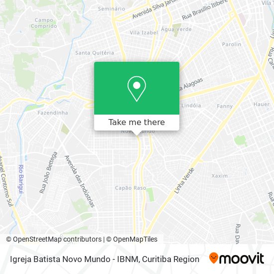 Igreja Batista Novo Mundo - IBNM map