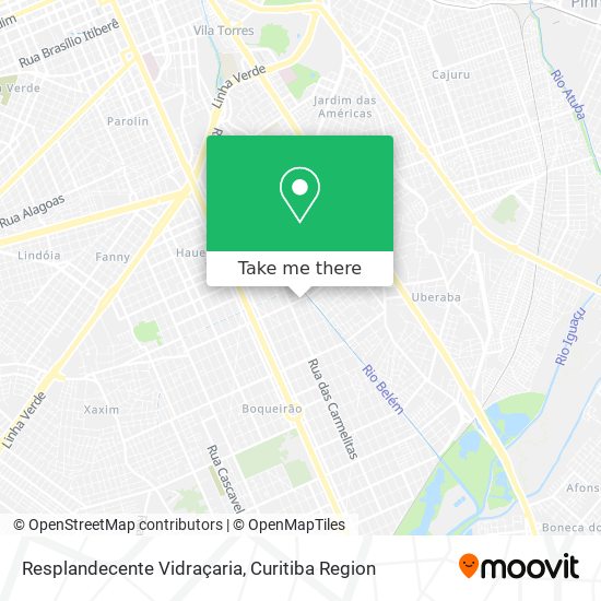 Resplandecente Vidraçaria map