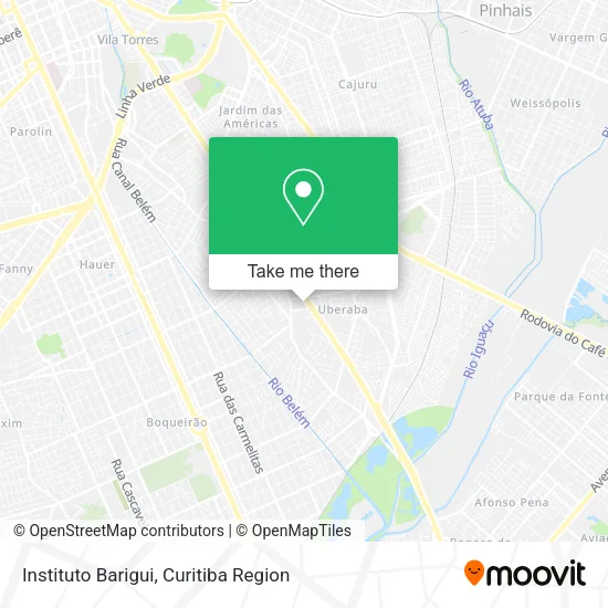 Instituto Barigui map