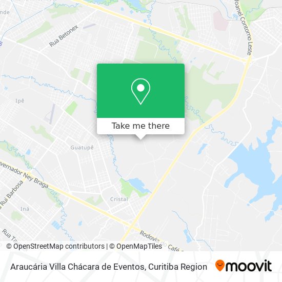 Araucária Villa Chácara de Eventos map