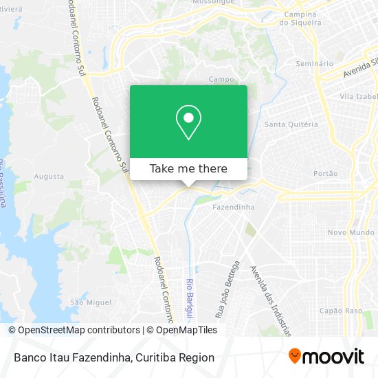 Banco Itau Fazendinha map