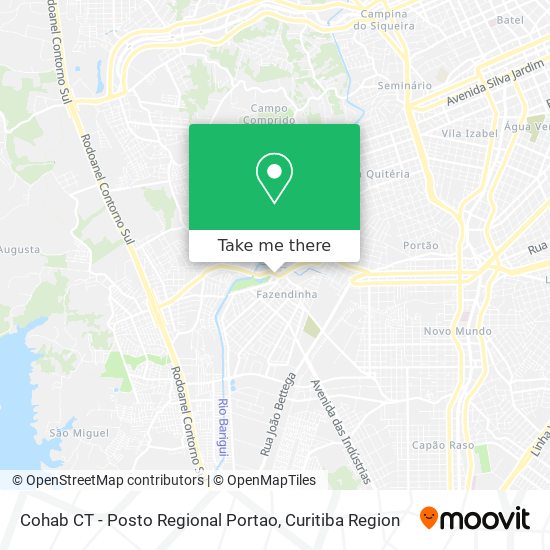 Cohab CT - Posto Regional Portao map