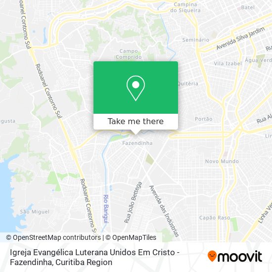 Mapa Igreja Evangélica Luterana Unidos Em Cristo - Fazendinha