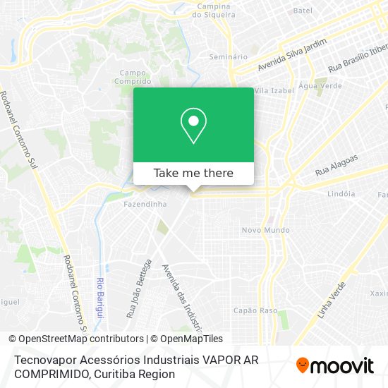 Tecnovapor Acessórios Industriais VAPOR AR COMPRIMIDO map