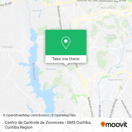 Centro de Controle de Zoonoses - SMS Curitiba map