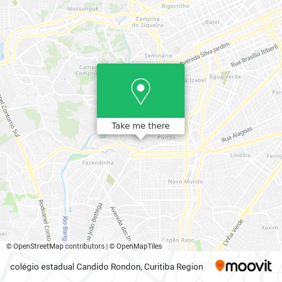 colégio estadual Candido Rondon map