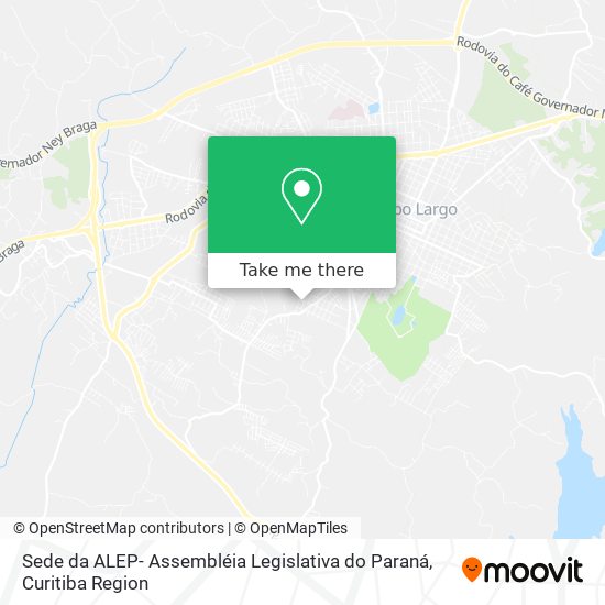 Sede da ALEP- Assembléia Legislativa do Paraná map