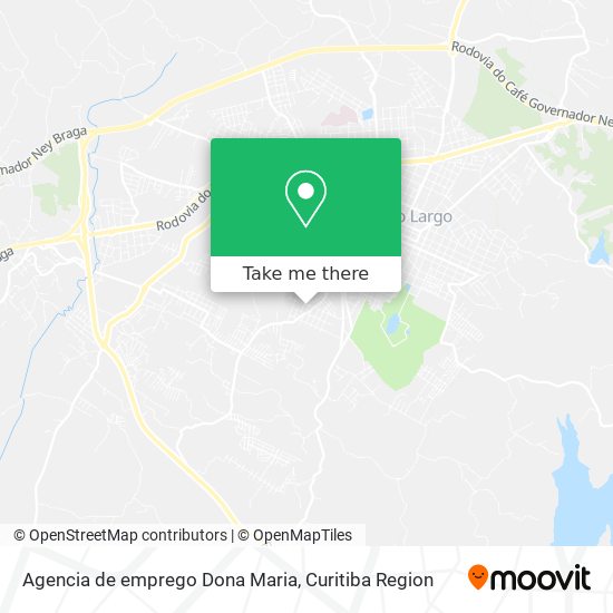Agencia de emprego Dona Maria map