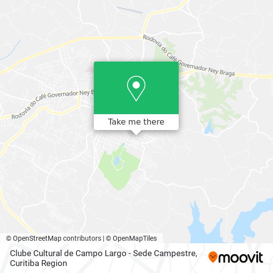 Clube Cultural de Campo Largo - Sede Campestre map