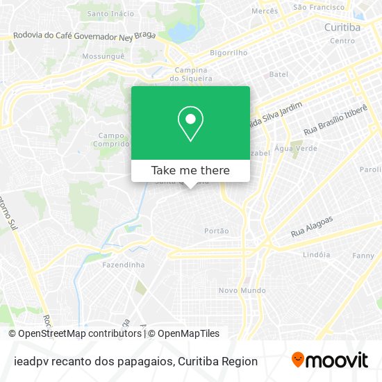 ieadpv recanto dos papagaios map