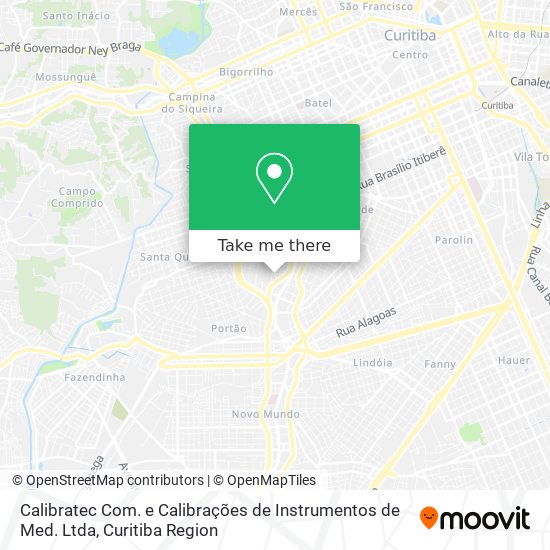 Calibratec Com. e Calibrações de Instrumentos de Med. Ltda map