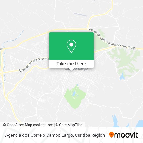 Agencia dos Correio Campo Largo map