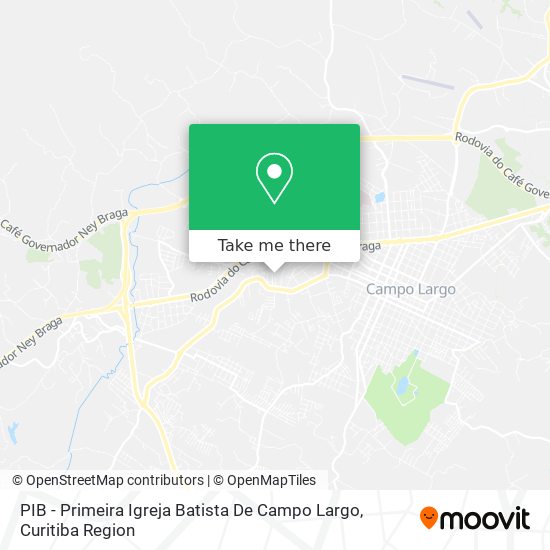 PIB - Primeira Igreja Batista De Campo Largo map