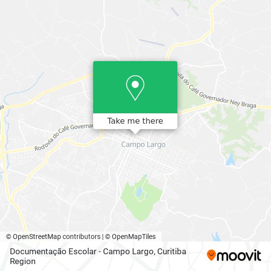 Documentação  Escolar - Campo Largo map