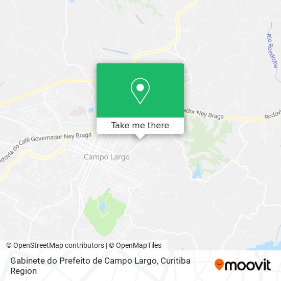 Gabinete do Prefeito de Campo Largo map