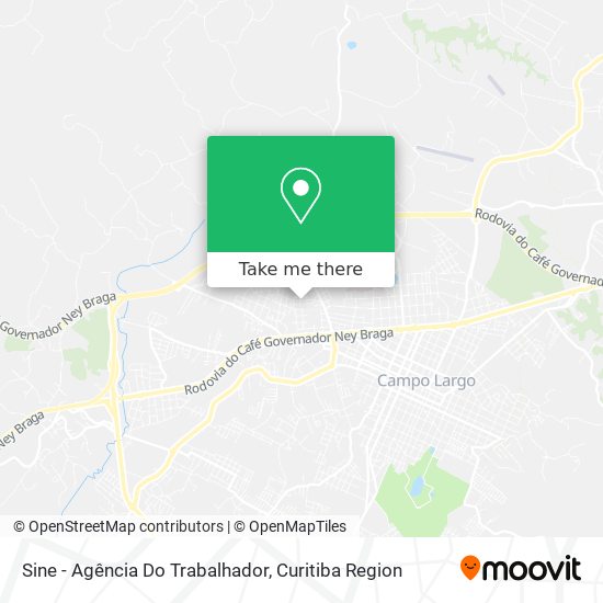 Sine - Agência Do Trabalhador map