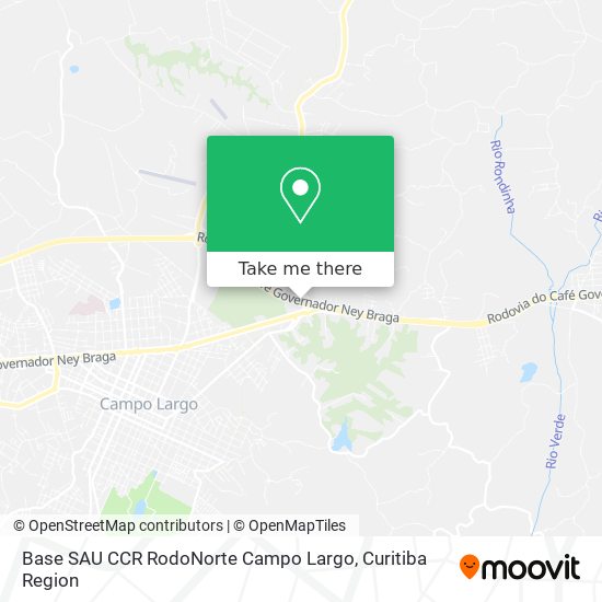 Base SAU CCR RodoNorte Campo Largo map