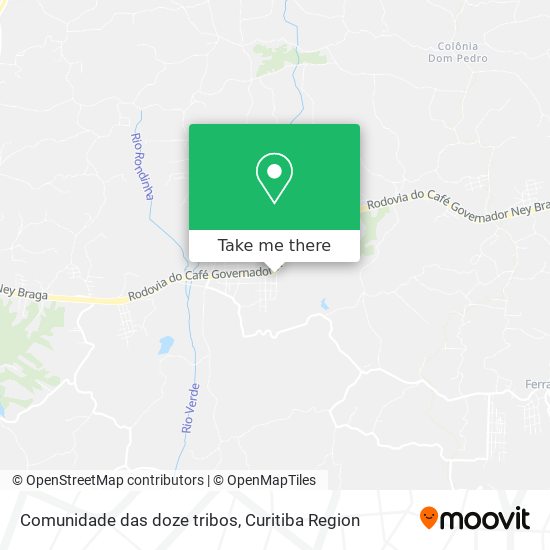 Comunidade das doze tribos map