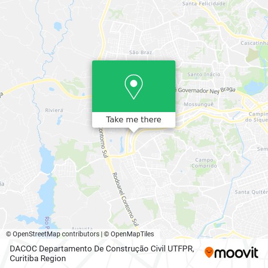 DACOC Departamento De Construção Civil UTFPR map