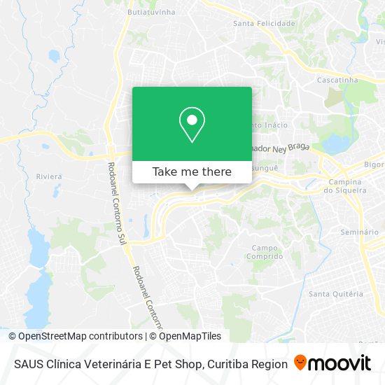 Mapa SAUS Clínica Veterinária E Pet Shop