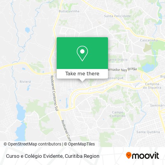 Curso e Colégio Evidente map