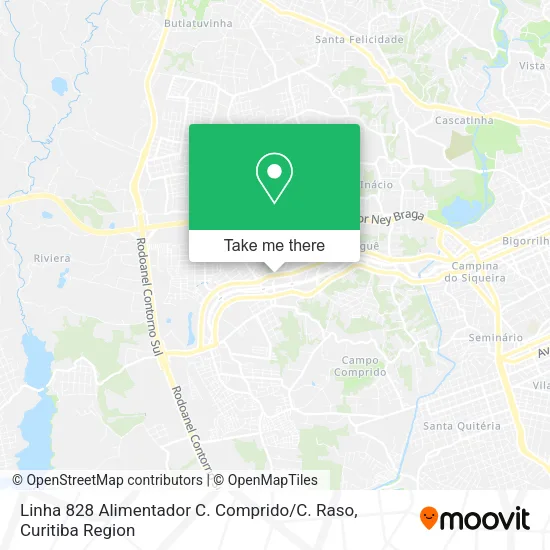 Linha 828 Alimentador C. Comprido / C. Raso map