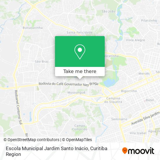 Mapa Escola Municipal Jardim Santo Inácio