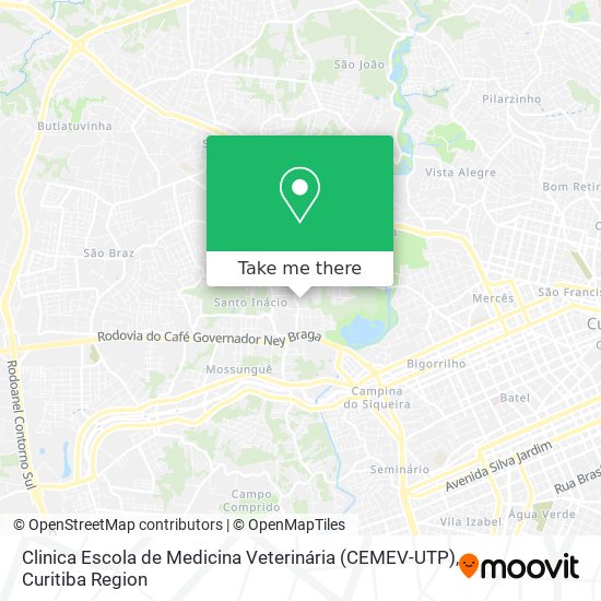 Clinica Escola de Medicina Veterinária (CEMEV-UTP) map
