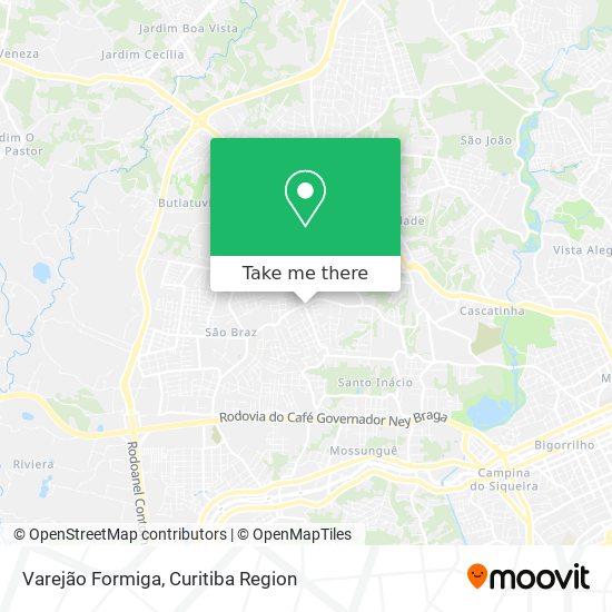 Varejão Formiga map