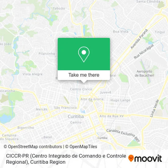 CICCR-PR (Centro Integrado de Comando e Controle Regional) map