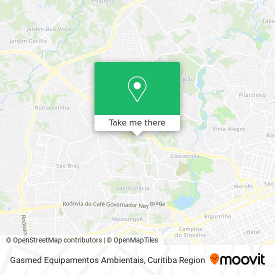 Gasmed Equipamentos Ambientais map