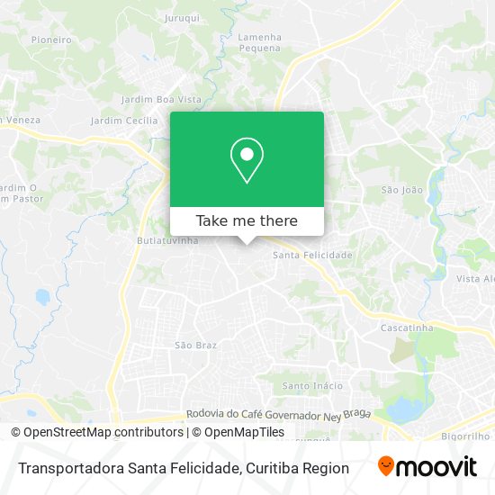 Transportadora Santa Felicidade map
