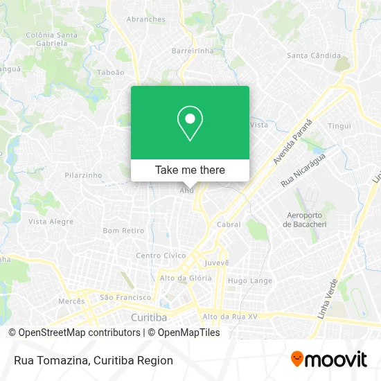 Rua Tomazina map
