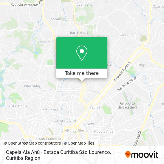 Capela Ala Ahú - Estaca Curitiba São Lourenco map