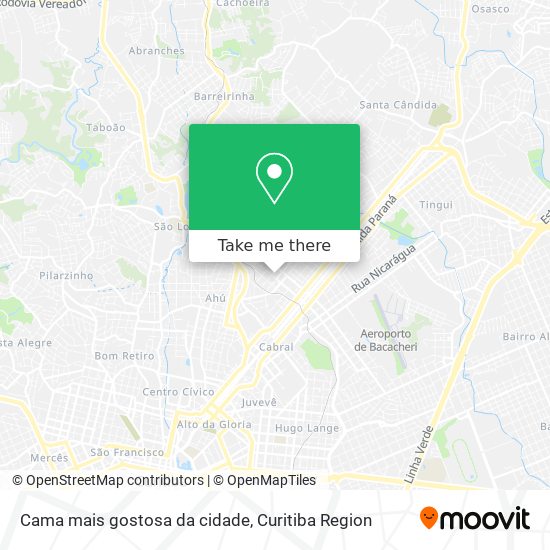 Cama mais gostosa da cidade map