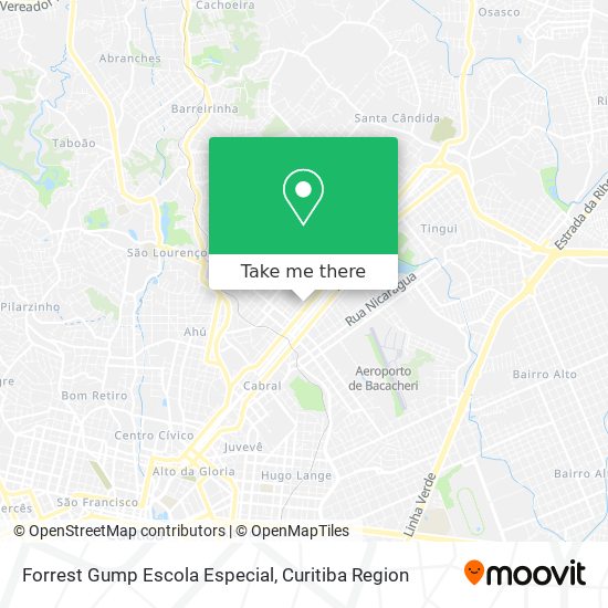 Forrest Gump Escola Especial map