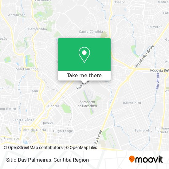 Sitio Das Palmeiras map