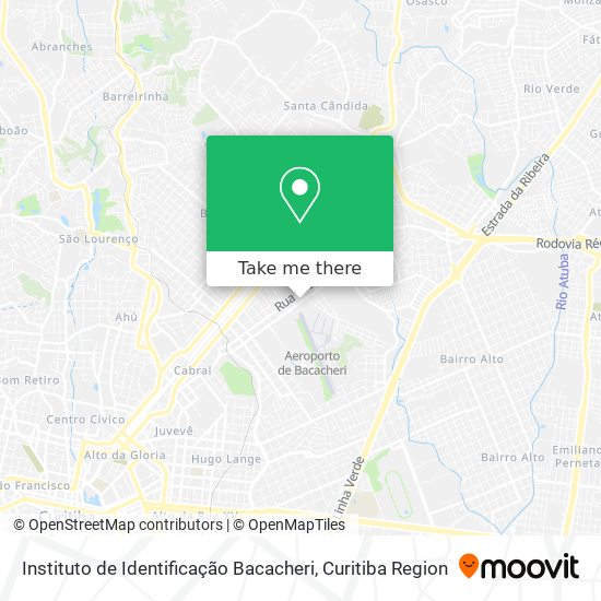 Instituto de Identificação Bacacheri map