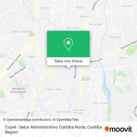 Copel - Setor Administrstivo Curitiba Norte map