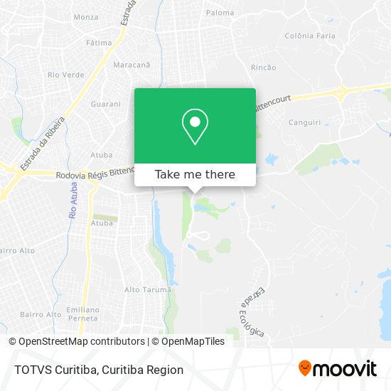 TOTVS Curitiba map